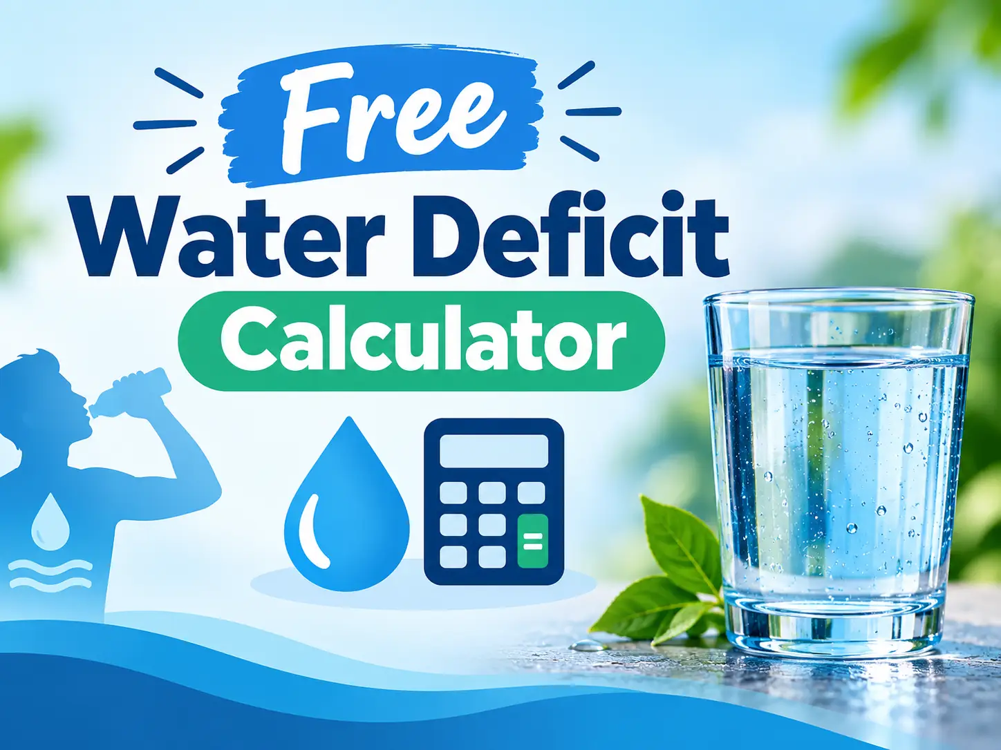 Free water deficit calculator showing formula for correcting hypernatremia and total body water calculation