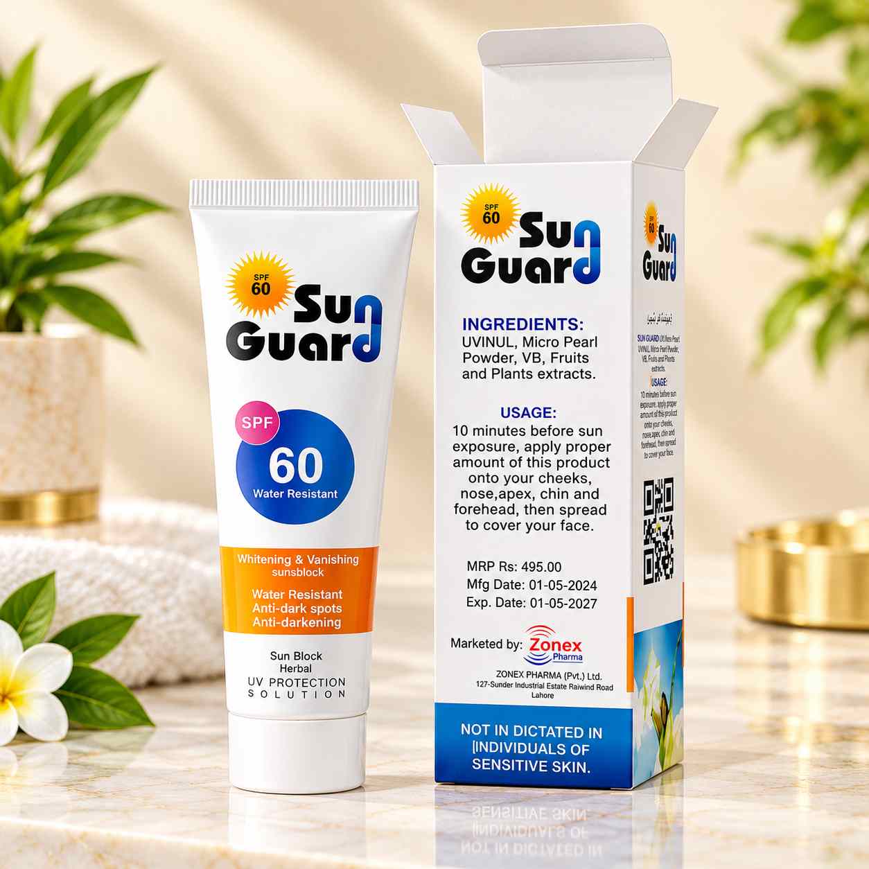 Best Sunblock in Pakistan SPF 60 - Glutab White SunBlock