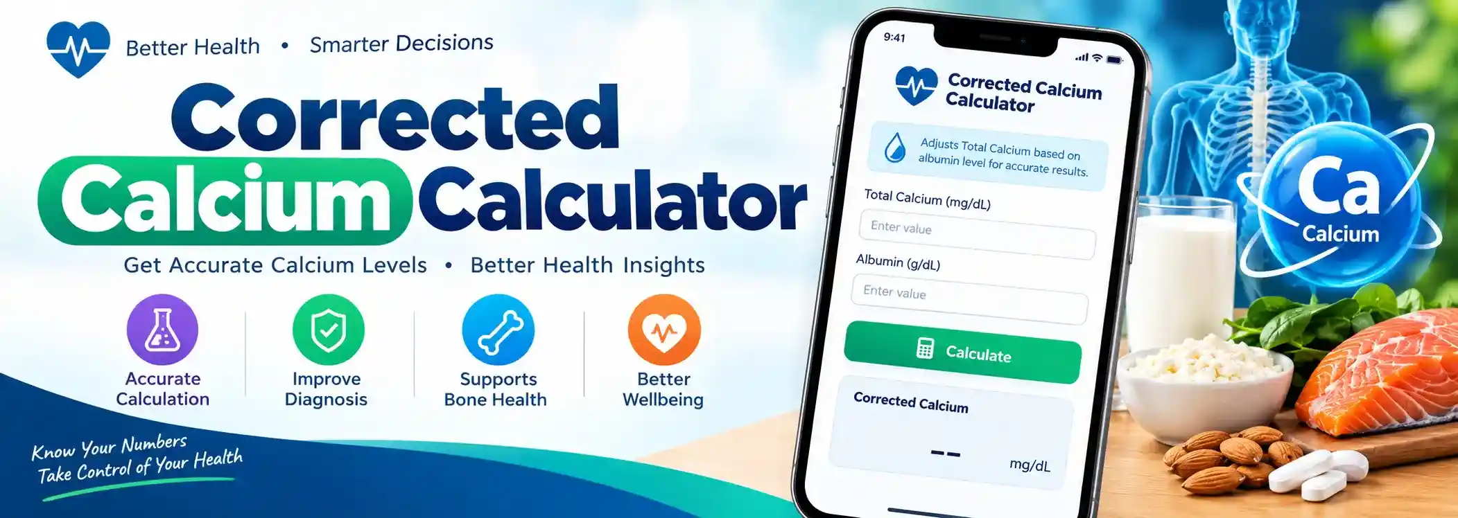 Corrected Calcium Calculator tool