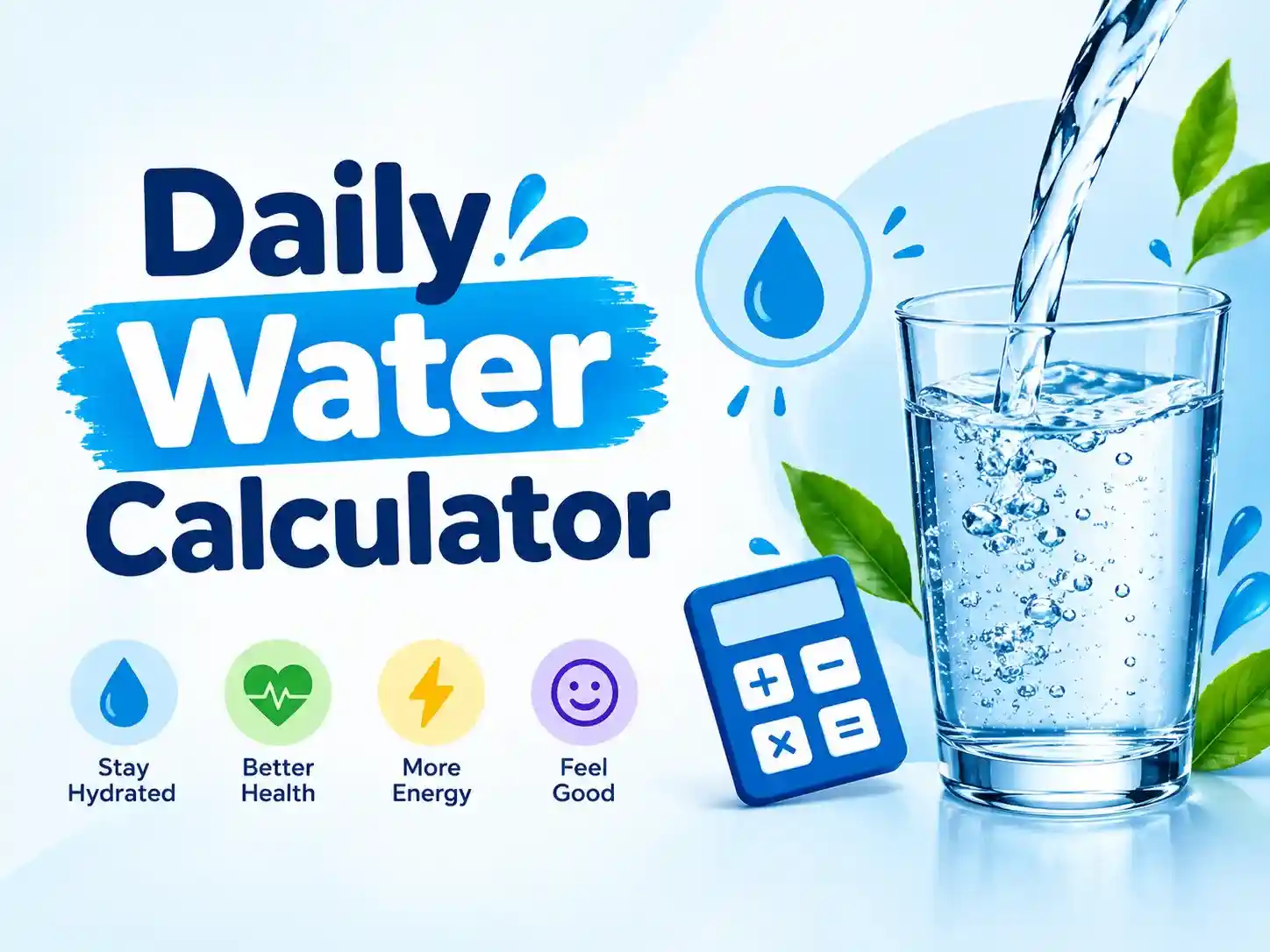 Daily Water Calculator tool