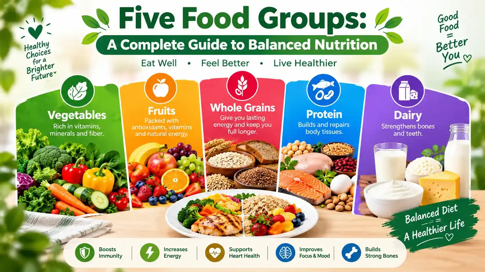 Five Food Groups Guide article